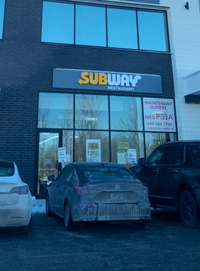 Subway | 8141 Bd Cousineau #118, Saint-Hubert, QC J3Y 5M4, Canada | Phone: (450) 486-7475