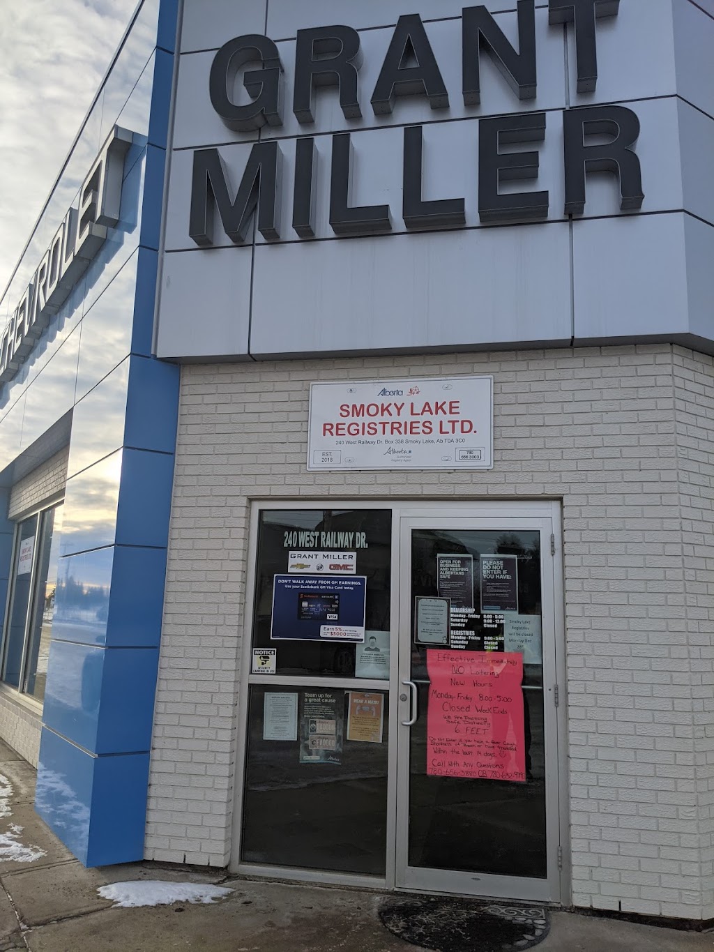 Grant Miller Chevrolet Buick GMC Ltd. | 240 W Railway Dr, Smoky Lake, AB T0A 3C0, Canada | Phone: (780) 656-3880