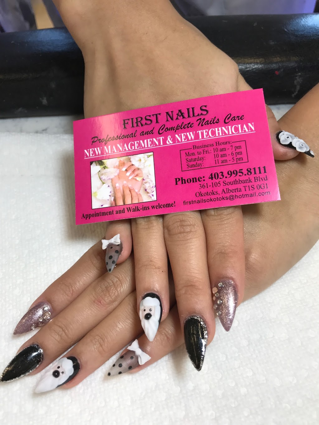 First Nails | 361-105 Southbank Blvd, Okotoks, AB T1S 0G1, Canada | Phone: (403) 995-8111