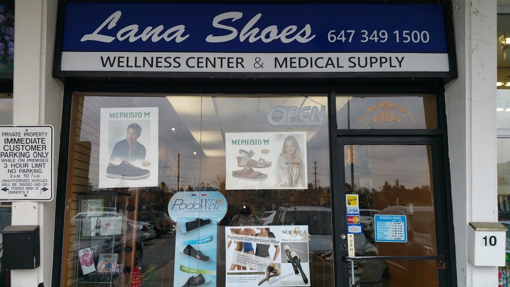 Lana Shoes & Medical Supply | 1500 Royal York Rd Unit 10, Etobicoke, ON M9P 3B6, Canada | Phone: (647) 349-1500