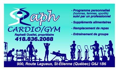 Raph cardio/gym | 900 Route Lagueux, Saint-Étienne-de-Lauzon, QC G6J 1B6, Canada