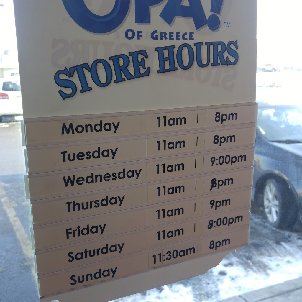 OPA! of Greece Century Crossing | 131 Century Crossing #410, Spruce Grove, AB T7X 0C8, Canada | Phone: (780) 948-8900