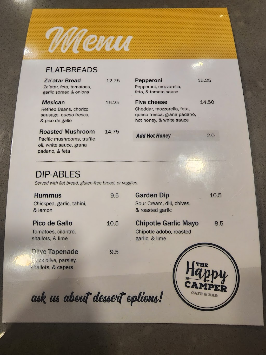 The Happy Camper Café & Bar | 545 Banff Ave #1B5, Banff, AB T1L 1B5, Canada | Phone: (403) 762-2112