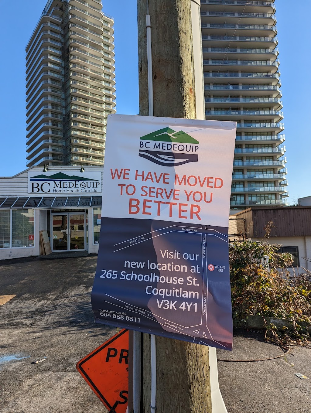 BC MEDEQUIP Home Health Care Ltd. | 265 Schoolhouse St, Coquitlam, BC V3K 4Y1, Canada | Phone: (604) 888-8811
