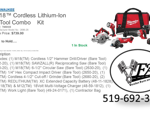 Verellen Farm & Auto | 12375 Cider Mill Line, Thamesville, ON N0P 2K0, Canada | Phone: (519) 692-3500