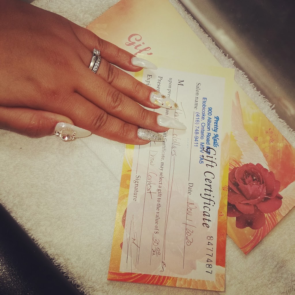 Pretty Nails | 900 Albion Rd, Etobicoke, ON M9V 1A5, Canada | Phone: (416) 748-9411