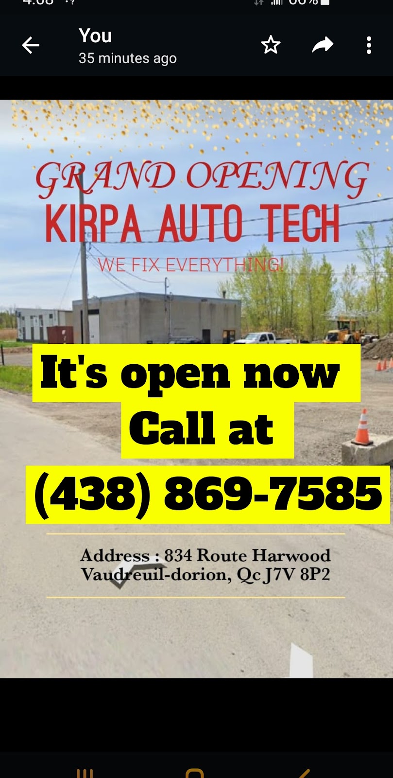 KIRPA AUTO TECH | car repair | 834 Rte Harwood, Vaudreuil-Dorion, QC J7V 8P2, Canada | 4388697585 OR +1 438-869-7585