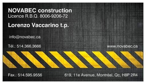 Novabec Construction | 619 11e Av, LaSalle, QC H8P 2R4, Canada | Phone: (514) 366-3666