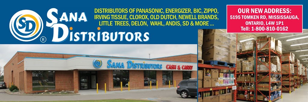 Sana Distributors - Wholesaler and Distributor in Ontario | convenience store | 5195 Tomken Rd, Mississauga, ON L4W 1P1, Canada | 4162528652 OR +1 416-252-8652