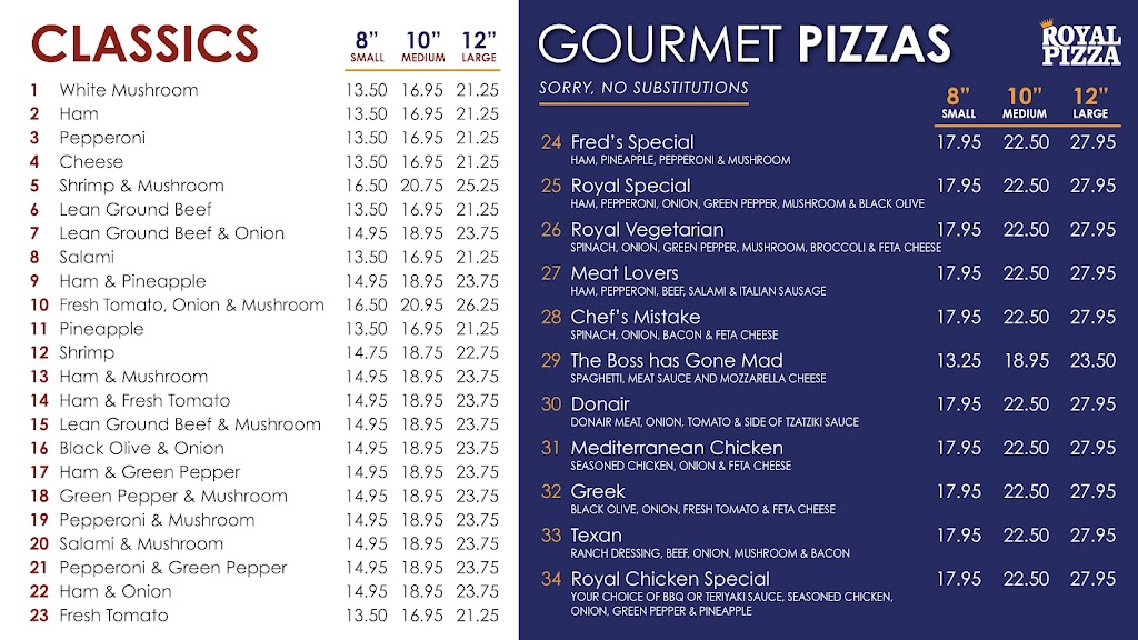 Royal Pizza - Seton | 3775 202 Ave SE Unit 150, Calgary, AB T3M 2L3, Canada | Phone: (587) 330-3227