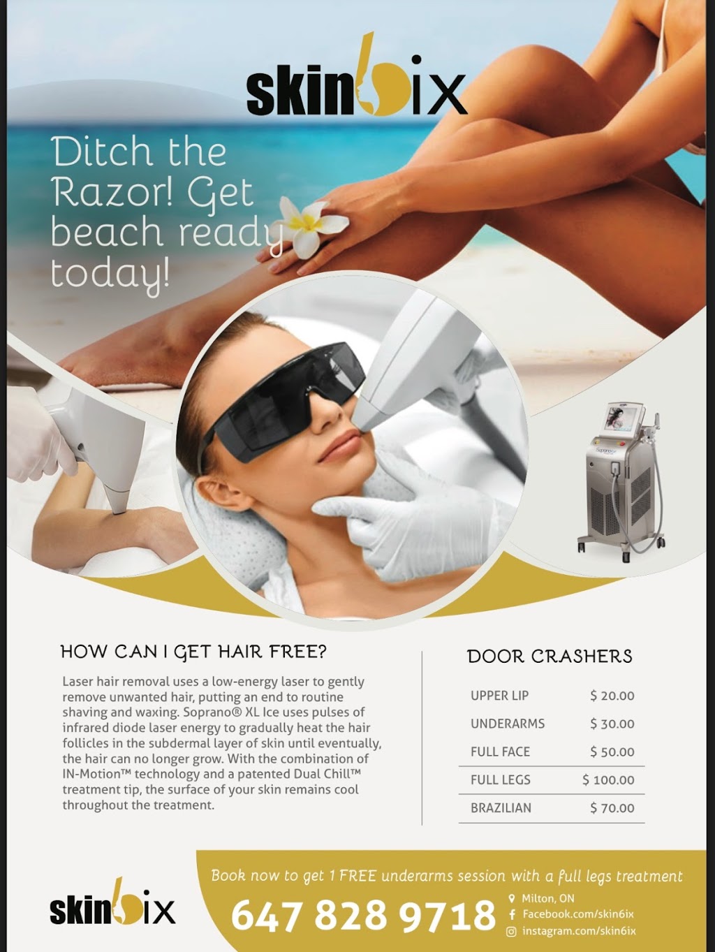 Skin6ix - Laser and Skin Care | 1227 Mulroney Heights, Milton, ON L9E 1E8, Canada | Phone: (647) 828-9718