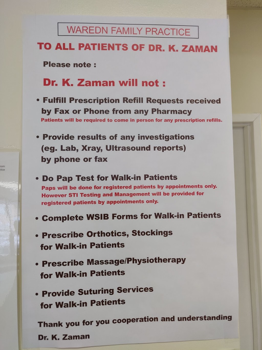 Warden Family Practice & Walk In | 3502 Danforth Ave, Scarborough, ON M1L 1E1, Canada | Phone: (647) 984-6172