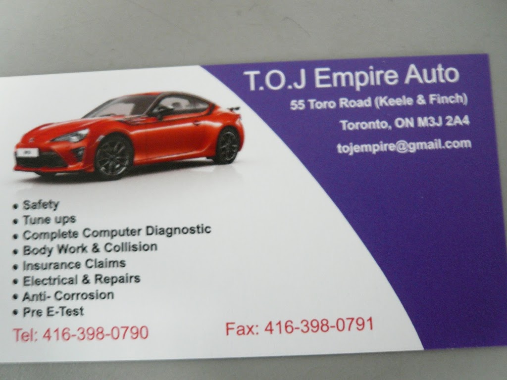 Toj Empire Auto | 55 Toro Rd, North York, ON M3J 2A4, Canada | Phone: (416) 398-0790