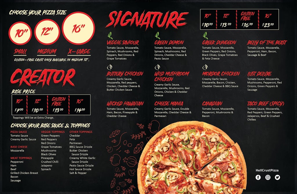 HellCrust Pizza | 4140 E Hastings St, Burnaby, BC V5C 2J4, Canada | Phone: (604) 320-0011