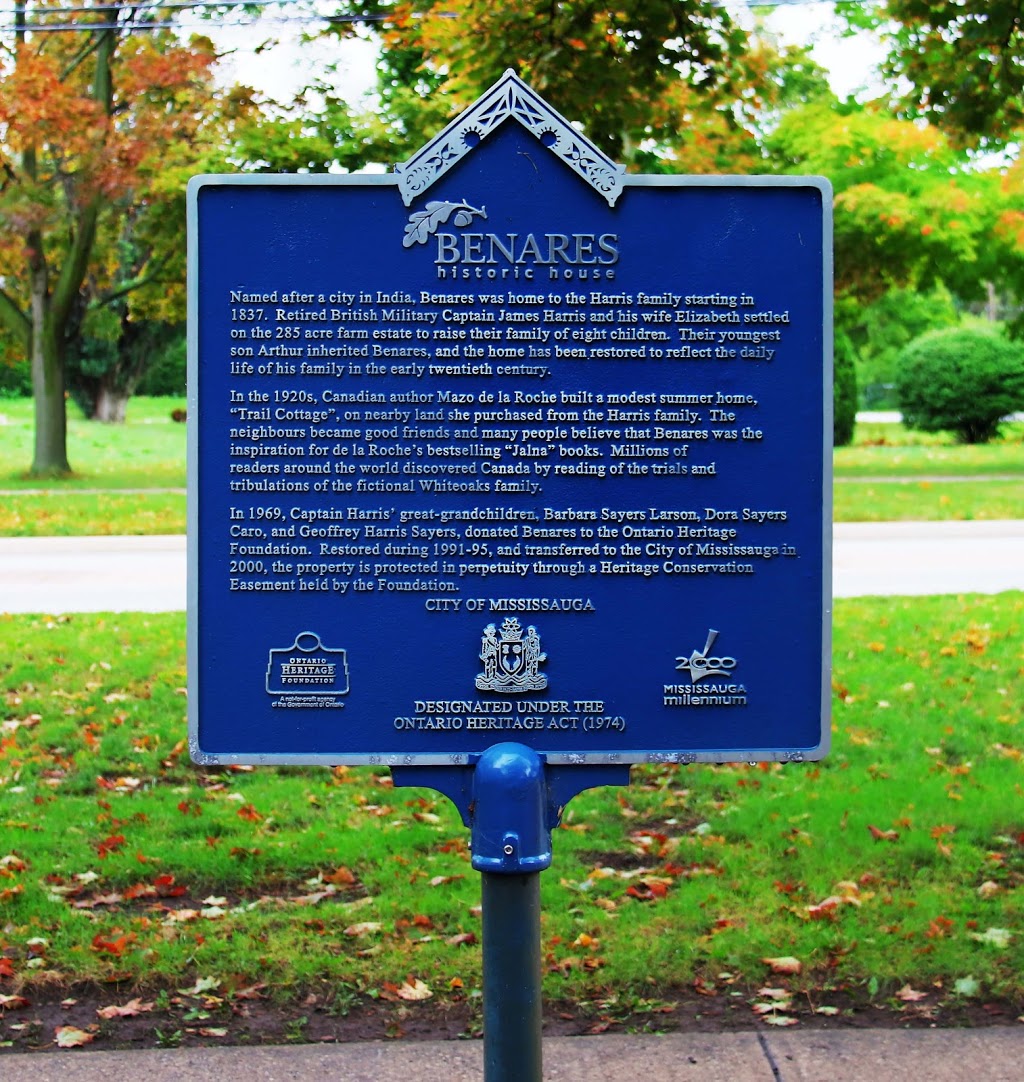 Benares Historic House | 1507 Clarkson Rd N, Mississauga, ON L5J 2W8, Canada | Phone: (905) 615-4860