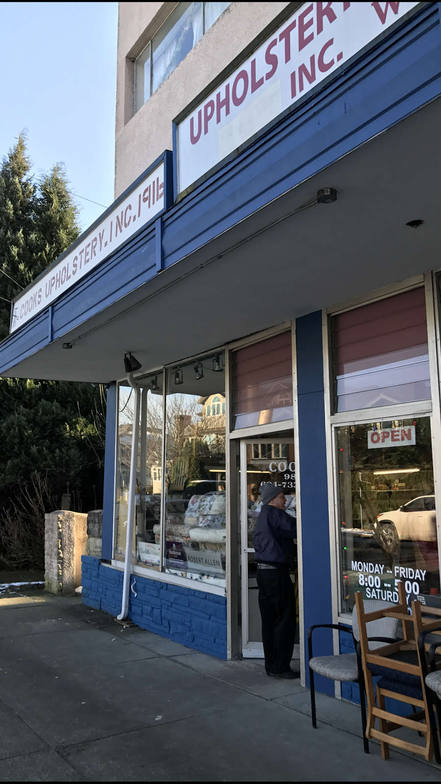 Cooks Upholstery | 980 W 15th Ave, Vancouver, BC V5Z 1R9, Canada | Phone: (604) 733-3610