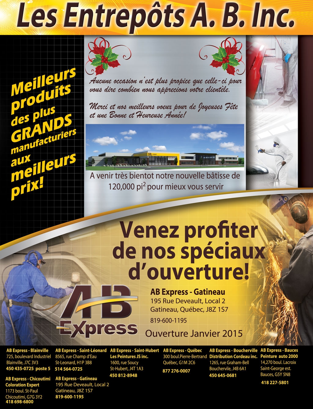 AB Express Gatineau | 195 Rue Deveault, Gatineau, QC J8Z 1S7, Canada | Phone: (819) 600-1195
