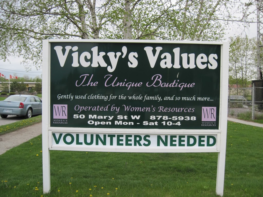 Vickys Values Unique Boutique | store | 50 Mary St W, Lindsay, ON K9V 2N6, Canada | 7058785938 OR +1 705-878-5938