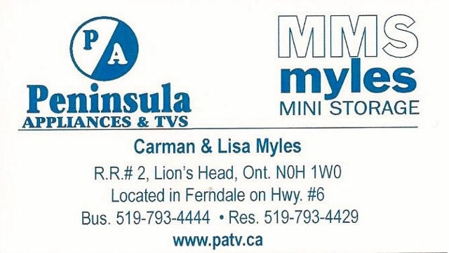 Peninsula Appliances & TV | 2845 Hwy 6, Lions Head, ON N0H 1W0, Canada | Phone: (519) 793-4444