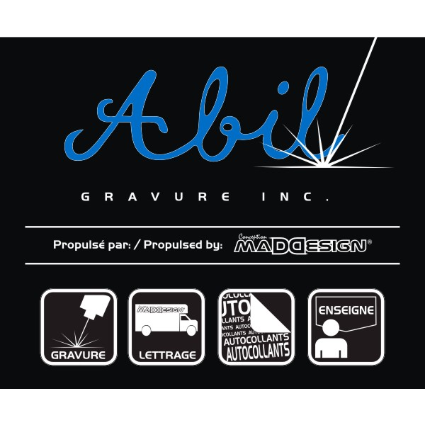 Abil Gravure inc. | 6540 Rue des Montagnards, Rawdon, QC J0K 1S0, Canada | Phone: (514) 668-2476