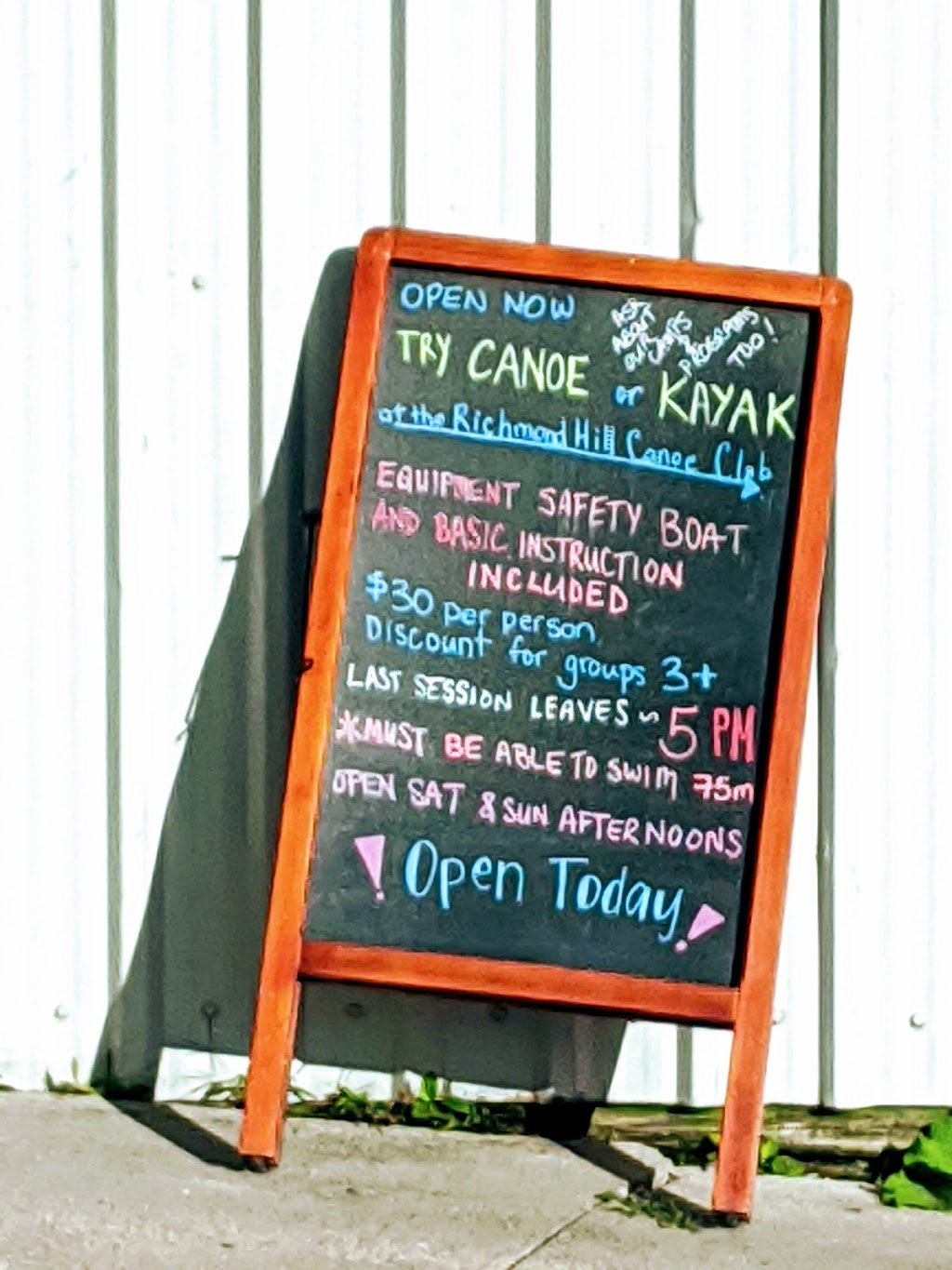 Richmond Hill Canoe Club | 70 Olde Bayview Ave, Richmond Hill, ON L4E 3C8, Canada | Phone: (289) 317-0435