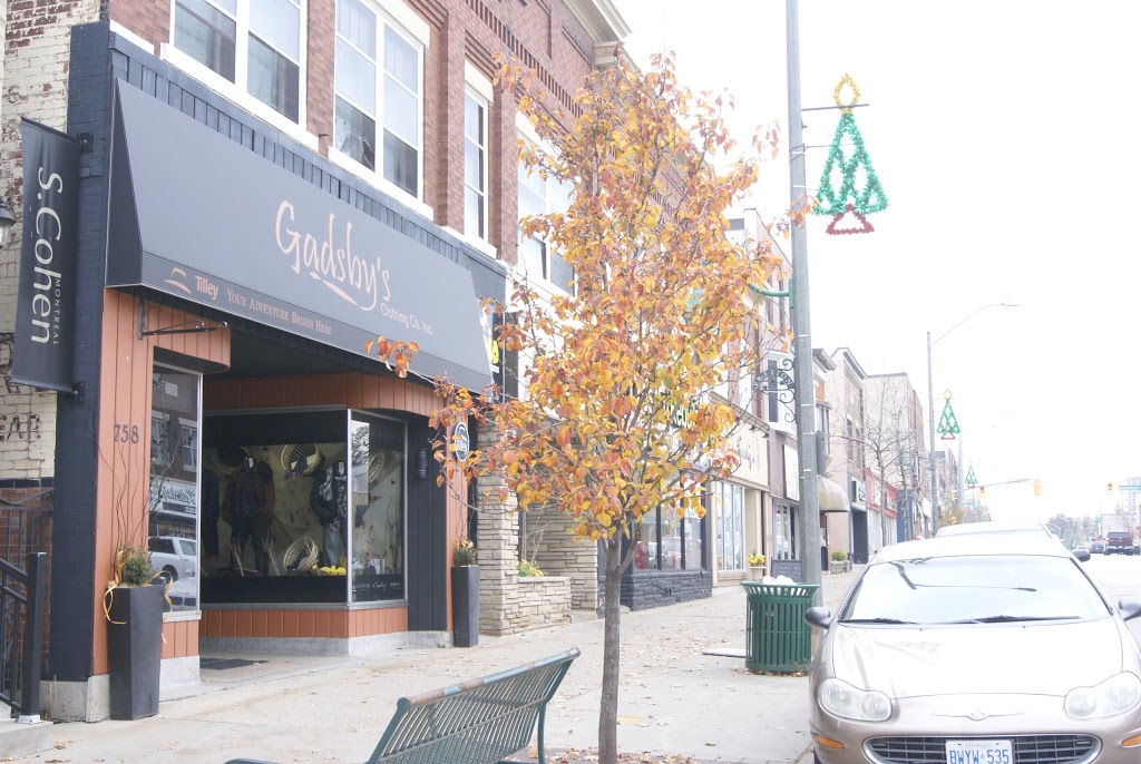Gadsbys Clothing Co. Inc. | 758 King St E, Cambridge, ON N3H 3N9, Canada | Phone: (519) 653-4571