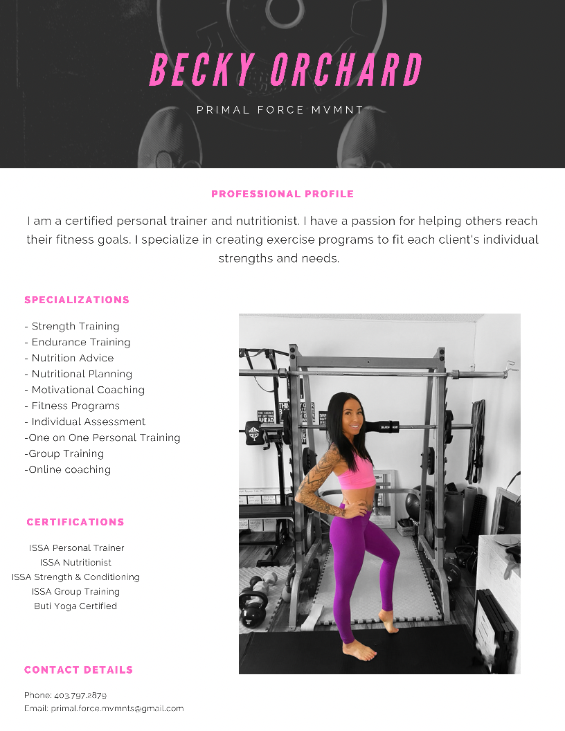 Primal Force MVMNT | 44 Riverside Gate #206, Okotoks, AB T1S 0J2, Canada | Phone: (403) 797-2879