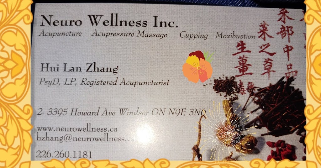 Neuro Wellness Institute | 3395 Howard Ave #2, Windsor, ON N9E 3N6, Canada | Phone: (519) 969-9888