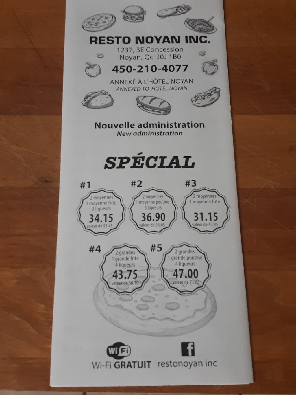 Resto noyan inc. | 1237 Chemin de la 3 Concession, Noyan, QC J0J 1B0, Canada | Phone: (450) 210-4077