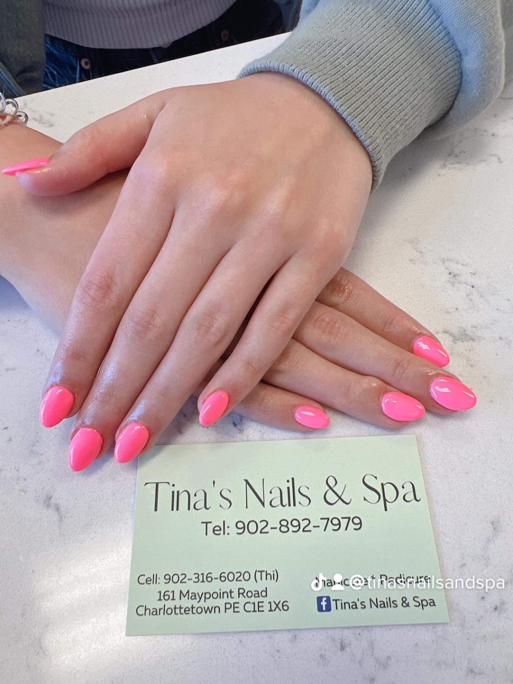 Tina’s Nails & Spa | 161 Maypoint Rd, Charlottetown, PE C1E 1X6, Canada | Phone: (902) 892-7979