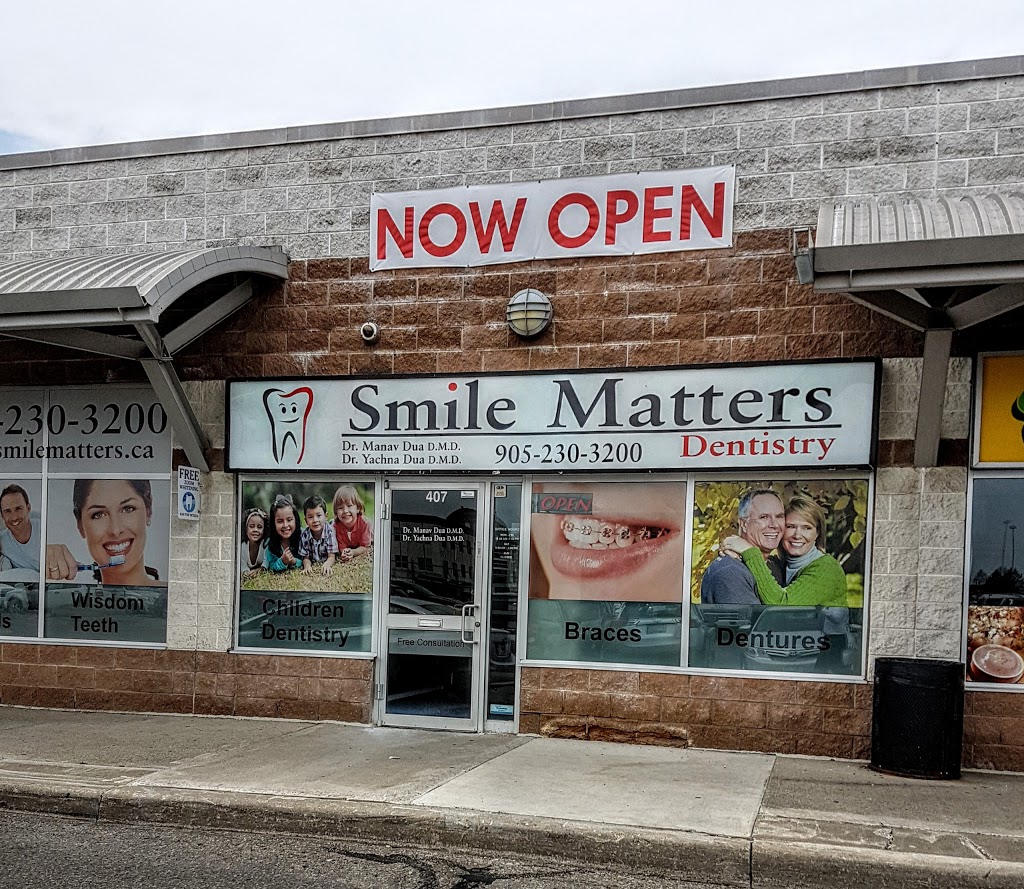 Smile Matters Dentistry | 40 Gillingham Dr #407, Brampton, ON L6X 4X7, Canada | Phone: (905) 230-3200