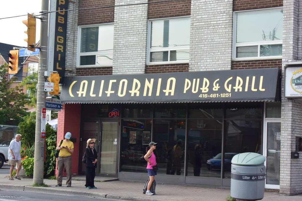 California Pub & Grill | 914 Pape Ave, East York, ON M4K 3V2, Canada | Phone: (416) 461-1251