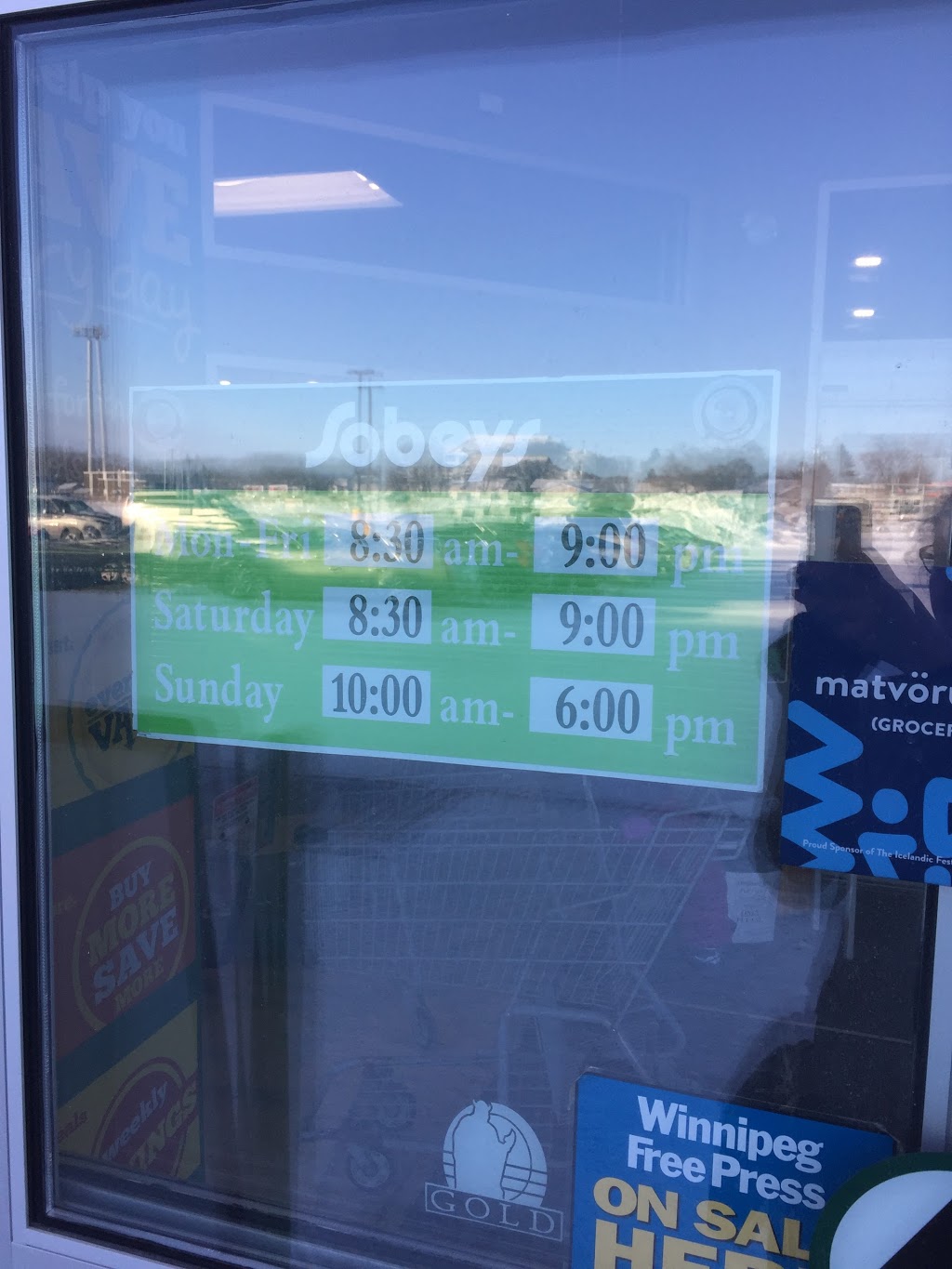 Sobeys - Gimli | 94 7 Ave, Gimli, MB R0C 1B0, Canada | Phone: (204) 642-5326