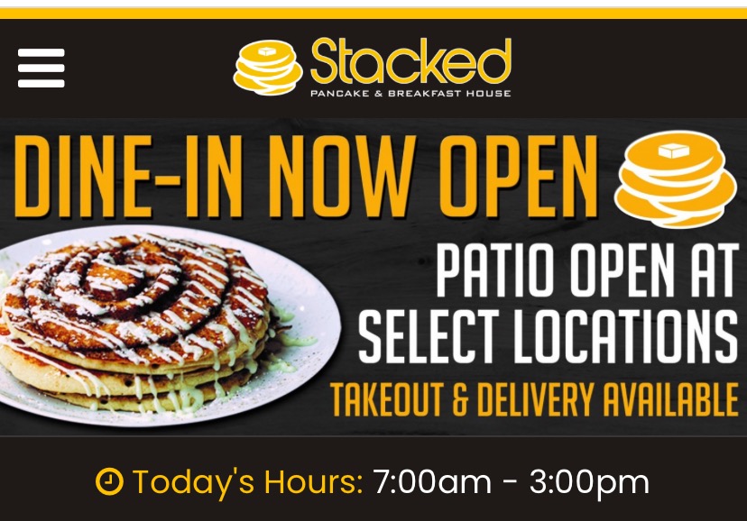 Stacked Pancake & Breakfast House Bolton | 301 Queen St S Unit 301, Bolton, ON L7E 2B2, Canada | Phone: (905) 533-7777
