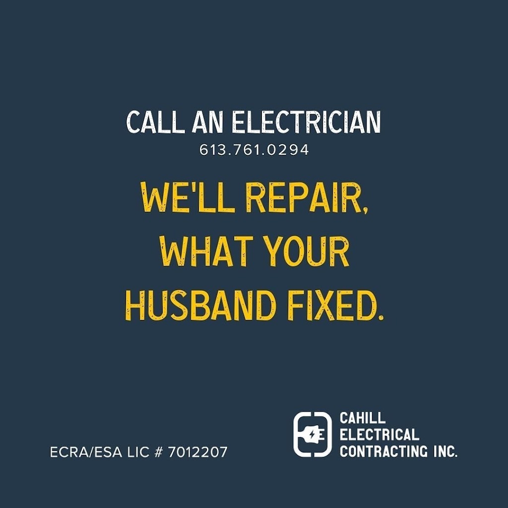 Cahill Electrical Contracting | 1159 Flat Rapids Rd, Arnprior, ON K7S 3G8, Canada | Phone: (613) 761-0294