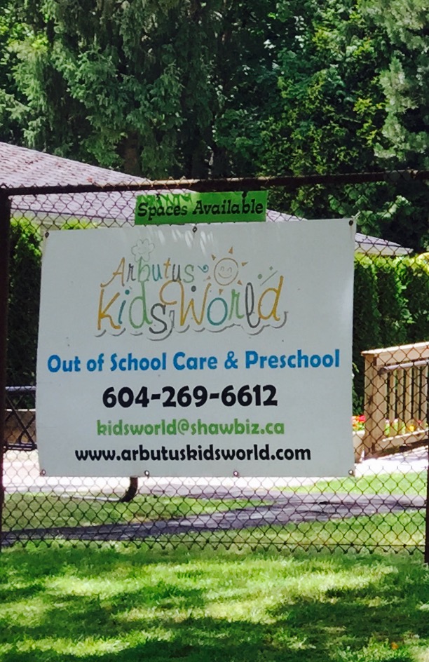 Arbutus Kids World | 7505 Arbutus St, Vancouver, BC V6P 5T3, Canada | Phone: (604) 269-6612