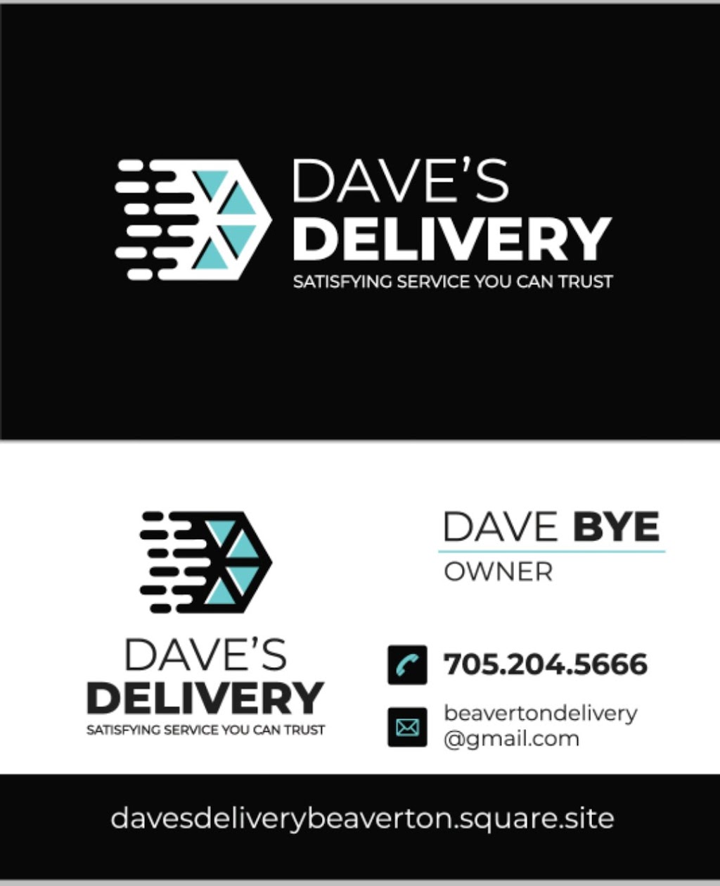 Daves Delivery | 35 Jardine St, Beaverton, ON L0K 1A0, Canada | Phone: (705) 204-5666