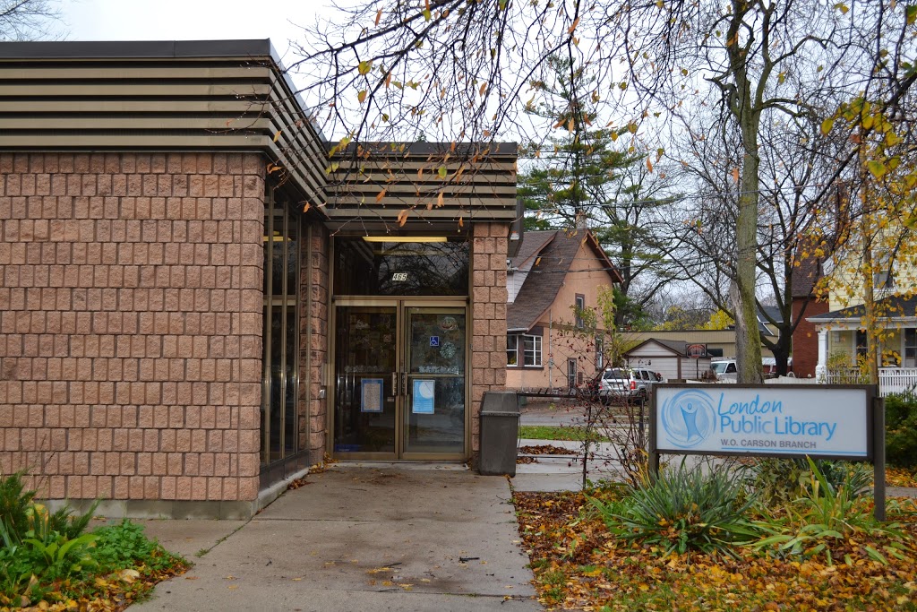 London Public Library, Carson Branch | 465 Quebec St, London, ON N5W 3Y4, Canada | Phone: (519) 438-4287