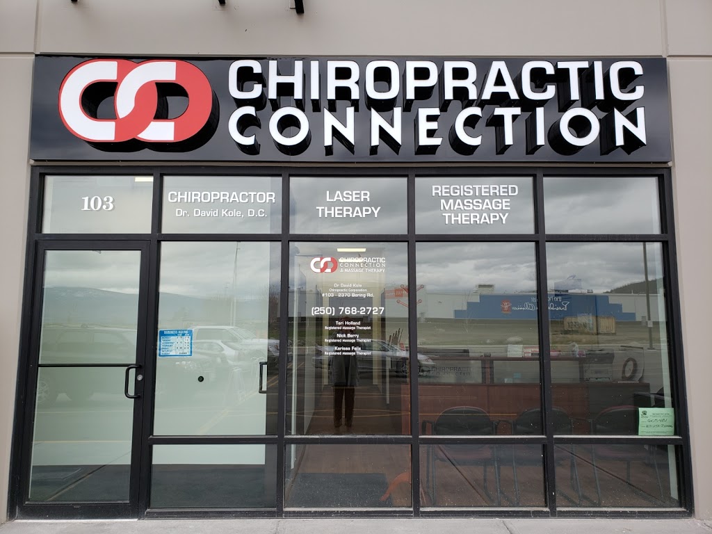 Chiropractic Connection and Massage Therapy | 2370 Bering Rd #103, Westbank, BC V4T 3J6, Canada | Phone: (250) 768-2727