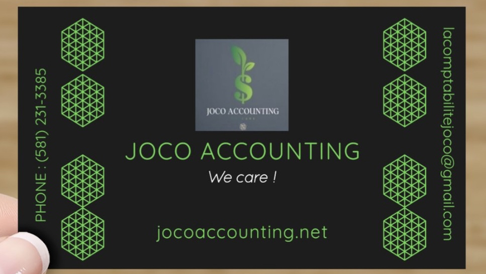 JoCo Accounting | 23 Rue Riverview, Salaberry-de-Valleyfield, QC J6S 2C1, Canada | Phone: (581) 231-3385