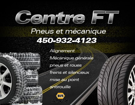 Centre FT Pneus Et Mécanique Inc | 576 Rue Lanaudière, Repentigny, QC J6A 7M9, Canada | Phone: (450) 932-4123