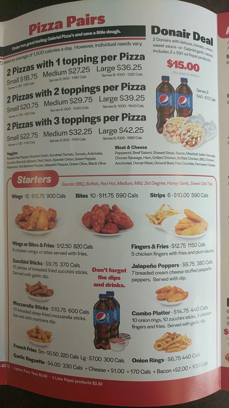 Gabriel Pizza | 6081 Hazeldean Rd, Stittsville, ON K2S 1B9, Canada | Phone: (613) 319-7777