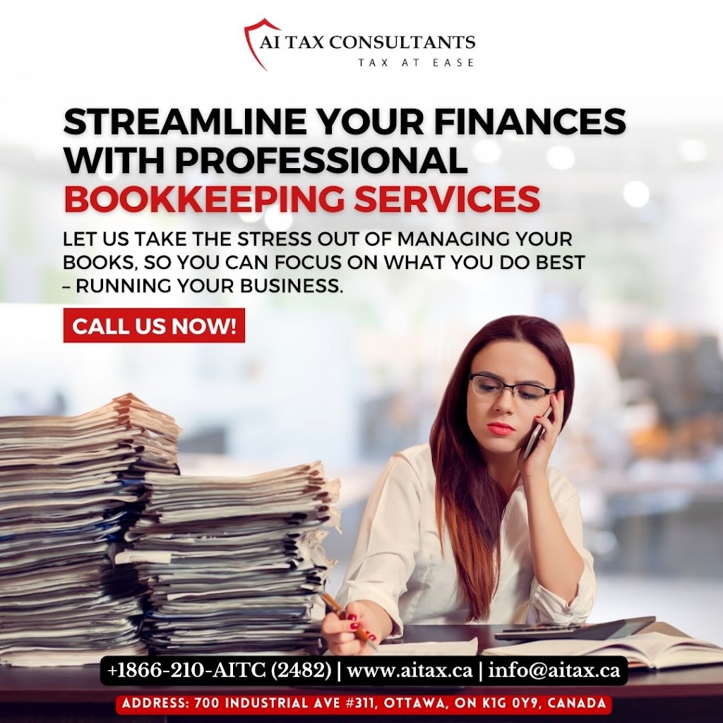 AI Tax Consultants | 1200 St. Laurent Blvd, Ottawa, ON K1K 3B8, Canada | Phone: (866) 210-2482