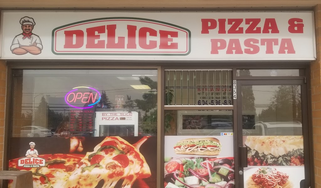 Délice Pizza & Pasta | 8354 112 St, Delta, BC V4C 4W7, Canada | Phone: (604) 596-4533