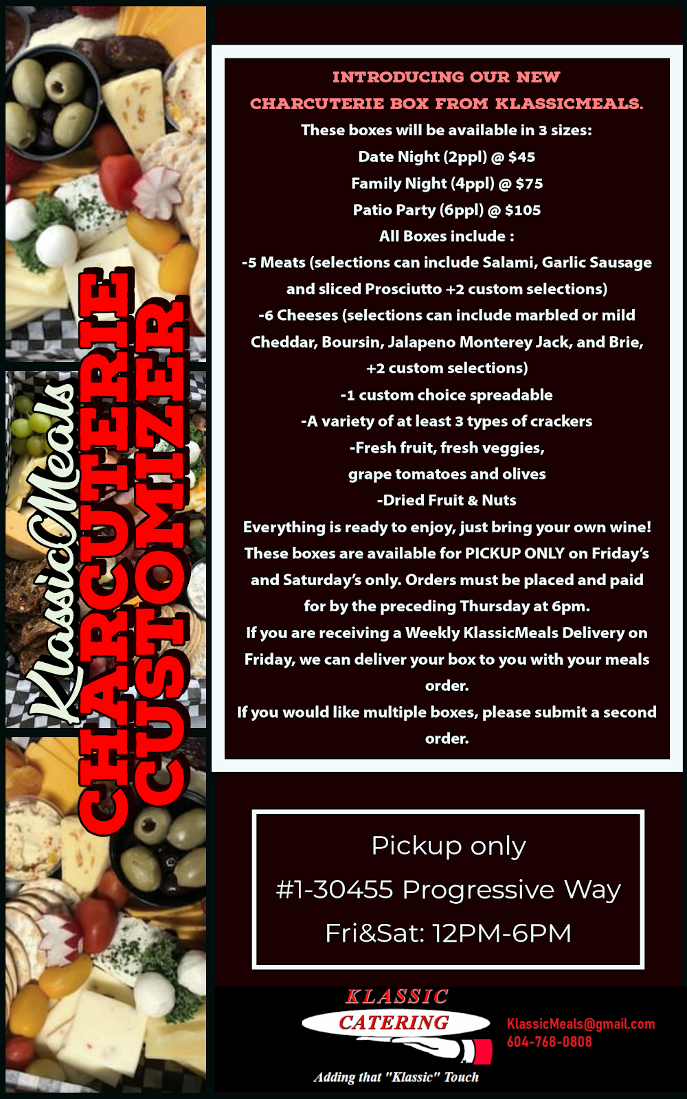 Klassic Catering | 30455 Progressive Way #1, Abbotsford, BC V2T 6W3, Canada | Phone: (604) 864-8250