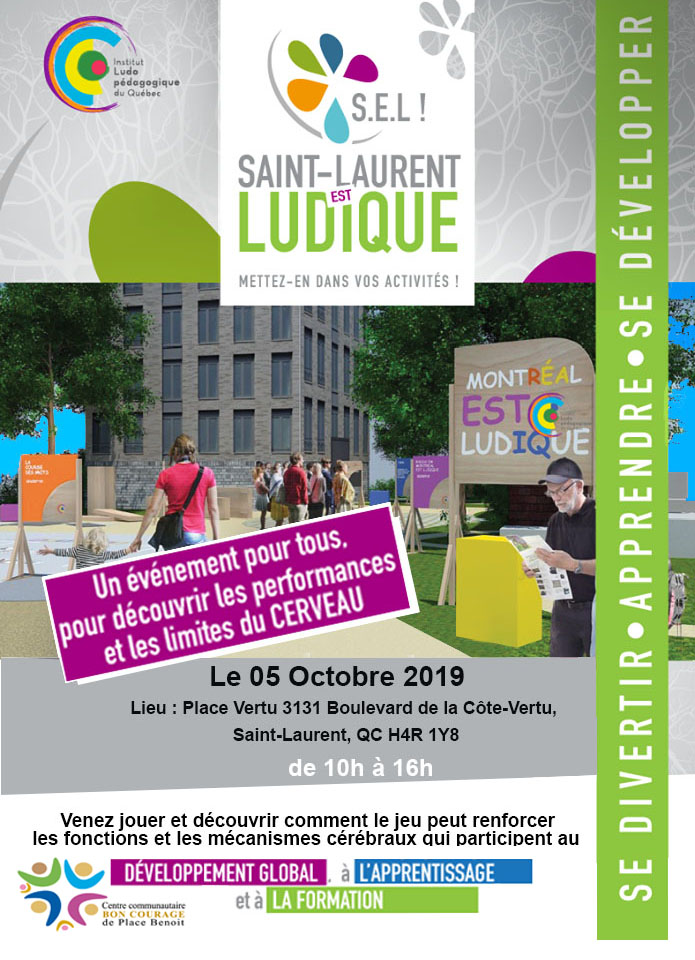Institut Ludopédagogique Du Québec | 2300 Bd Alfred Nobel, Saint-Laurent, QC H4S 2A4, Canada | Phone: (514) 430-6187