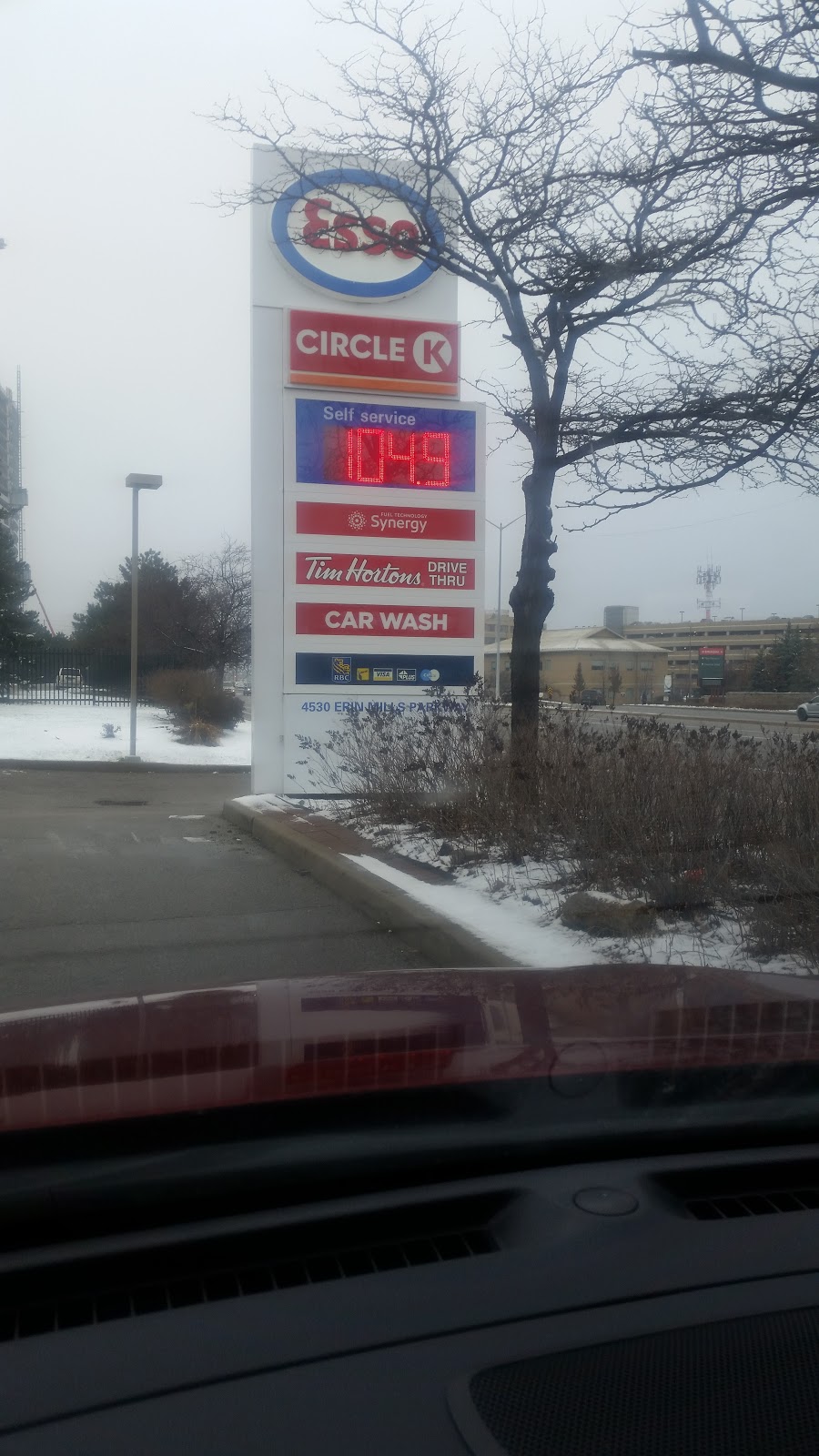 Esso | 4530 Erin Mills Pkwy, Mississauga, ON L5M 4L9, Canada | Phone: (905) 607-1599