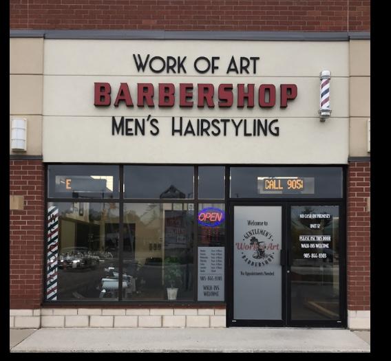 Work Of Art Men’s Hairstyling And Barbershop | 200 North Service Rd W unit 12, Oakville, ON L6M 2Y1, Canada | Phone: (905) 844-8303