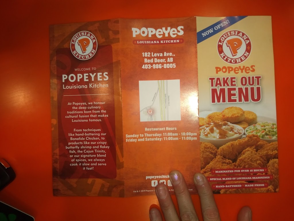 Popeyes Louisiana Kitchen | 185 Leva Ave, Red Deer, AB T4E 1B9, Canada | Phone: (825) 601-5921