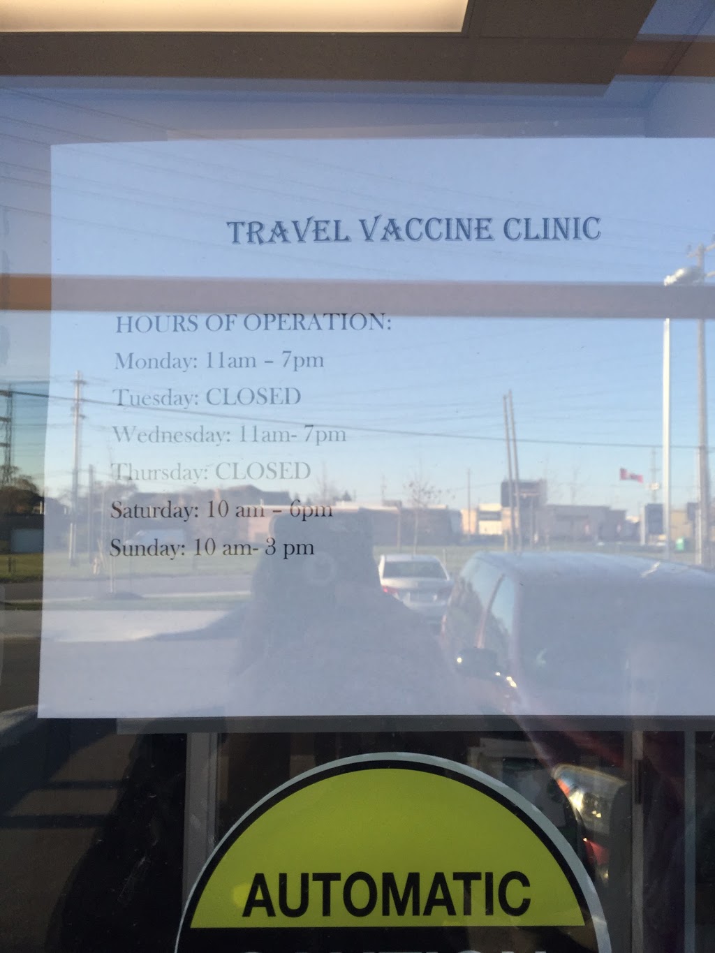 travel vaccine clinic etobicoke